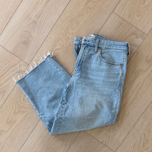 Madewell Denim - Madewell The Curvy Perfect Vintage Wide-Leg Crop